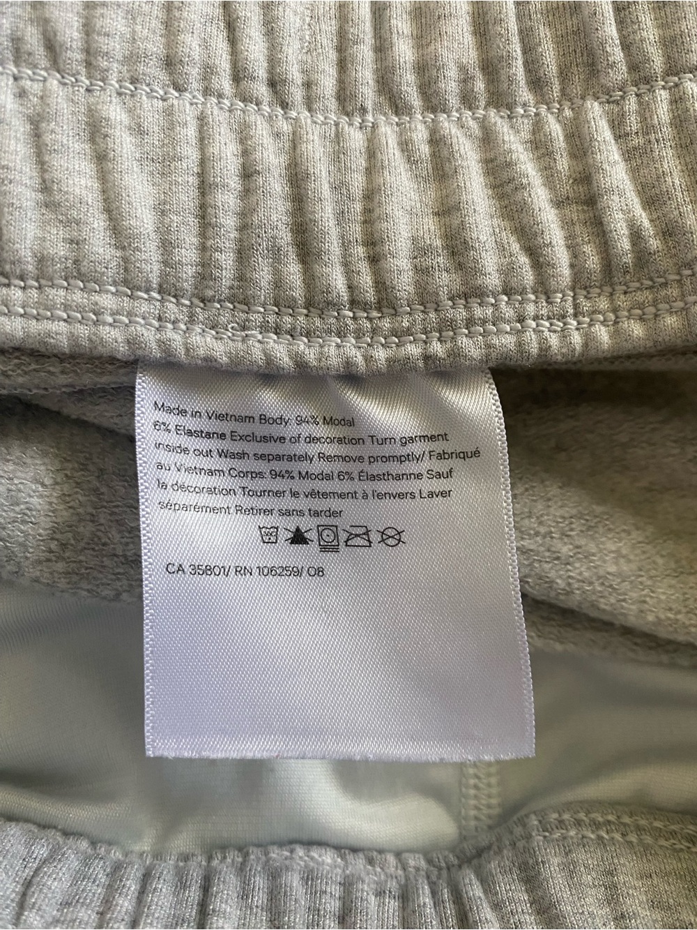 Lululemon Bound to Bliss Skirt Light Gray Drawstring Sweat Skirt Size 6 - Picture 8 of 11